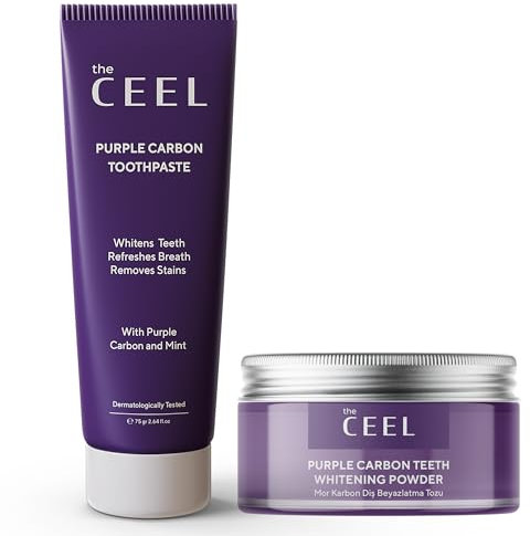 The Ceel Lila Zahnpasta Weisse Zähne Set (125)