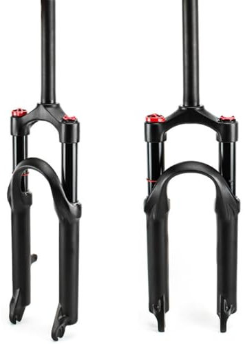 Fourche de Vélo VTT 20 Pouces, Alliage D'aluminium 28,6 Mm Tube de Direction Droit Fourche de Vélo VTT Frein À Disque Course 100mm