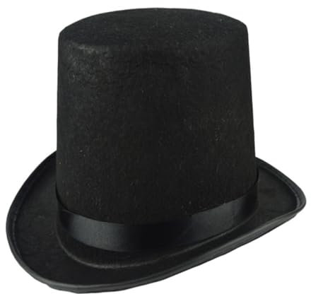 PACKOVE Zylinderhut Zaubererhut Schwarzer Filzhut Für Herren Party-accessoire Für Erwachsene