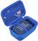 BOVKE Carrying Case Compatible with JBL Go 3/4 Wireless Bluetooth Portable Speaker, Extra Mesh Pocket for Charging Cables and Accessories, Blue
