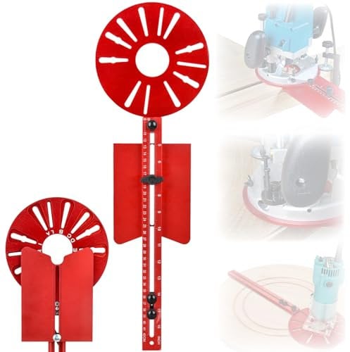 FräSschablone OberfräSe, OberfräSe Zubehör, Kreis Schneiden Jig Für Gerade Oder Zylindrische Kanten, Aluminium Router Jig Zum Schneiden / Routing Kreise, Für Die Holzbearbeitung Edging Projekte