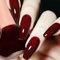 Red Nail Polish, Glitter Nail Varnish, Quick Dry nail polish, Long Lasting Glitter nail polish for Women & Girls, No Need Cure Nail Paint for DIY Nail Art Home Manicure (2#Cherry Red)