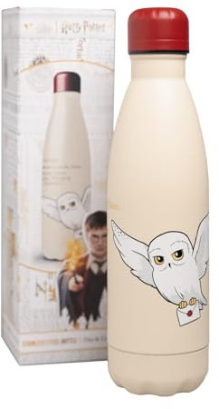 Grupo Erik - Bouteille Isotherme 500ml Harry Potter | Acier Inoxydable et Sans BPA, Hedwig