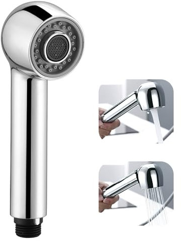 Douchette Evier Cuisine avec 2 Jets et Aérateur à Economie d'Eau, Robinet Cuisine Douchette Remplacement en ABS Robuste, Compatible avec Robinets de Cuisine Extractibles