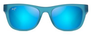 Maui Jim Unisex Adulto Hawaii KAULIKE Matte Trans Blue Gafas, 53-19-145