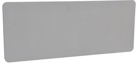 PET-Sichtschutz für unter den Schreibtisch, akustisches Schallabsorptionspanel, ideal für Empfangs-, Studententische, Bürokabinen, Arbeitsstationen (Farbe: Hellgrau-A, Größe: 39,37 x 15,75 Zoll/1 St