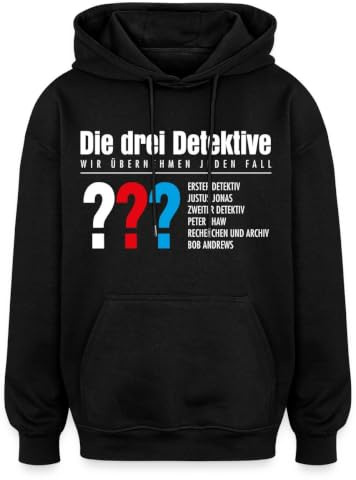 Die Drei Fragezeichen Detektive Visitenkarte Unisex Oversize Hoodie