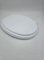 Sedile WC Universale, Coperchio Ovale in Plastica, Bianco