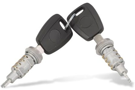 Fraylis 2 Cylindre de Serrure de Porte avec 4 Clés compatible avec Jumper Boxer Ducato (2006-) 1611702180 1612798980