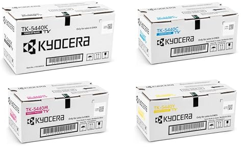 Kyocera Original TK-5440 Toner High Capacity Multipack Set TK-5440K, TK-5440C, TK-5440M, TK-5440Y, Schwarz, Cyan, Magenta, Gelb, für ECOSYS MA2100cfx, MA2100cwfx, PA2100cwx, PA2100cx