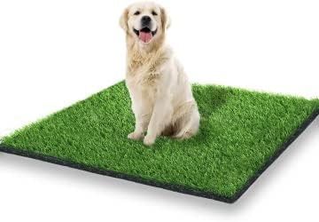 STARROAD-TIM 80 X 100 CM Artificial Grass Rug Turf for Dogs Indoor Outdoor Fake Grass for Dogs Potty Training Area Patio Lawn Decoration