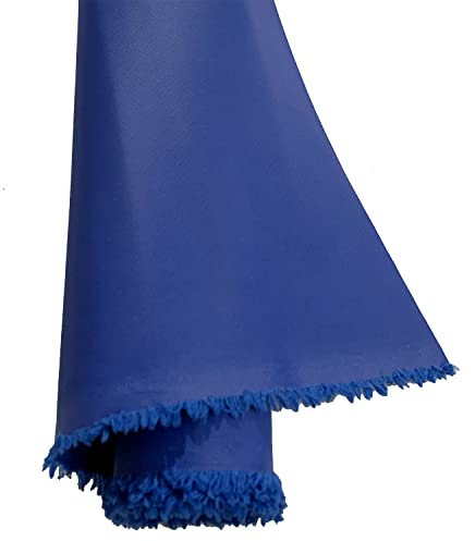 EU Fabric Waterproof Canvas Fabric | 600 Denier Heavy-Duty Material for Garden Furniture Covers | Tear Resistant Outdoor Upholstery | Ensuring Safety and Durability-Royal Blue 1 Meterx150cm