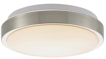 Lindby LED Deckenleuchte 'Camille' mit Bewegungsmelder (Modern) in Alu aus Metall (1 flammig,) - Lampe, LED-Deckenlampe, Deckenlampe, Wohnzimmerleuchte