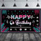 Musik Happy Birthday Hintergrund Große Stoff Musik Party Hintergrund Foto Stand Banner Fotografie Party Dekoration Lieferungen für Jugendliche Sozialen Medien Thema Geburtstag, 73 x 43 Zoll