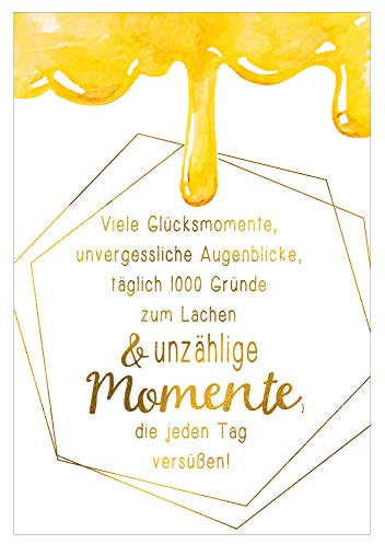KE - B6 Geburtstagskarte mit Wildblumensamen, Innendruck & Umschlag - Einzigartige Klappkarte für besondere Momente