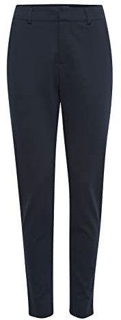 ICHI IHKATE SUS Office PA Damen Hose Stoffhose mit Stretch Enger Schnitt, Größe:XL, Farbe:Total Eclipse (194010)