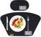 Tischset Filz 12er Set Platzset abwischbar 44x30 cm platzdeckchen Abwaschbar Hochwertige in Grau - 6er Tischuntersetzer Platzset + 6er Glas Untersetzer Set