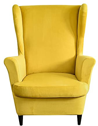 CHNSHOME Sesselhusse Ohrensessel Bezüge für Sessel Bezug für einen Ohrensessel Samt 2 Stück ohrensessel sesselhusse