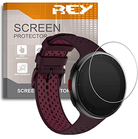 REY 6X Protector de Pantalla para Polar Pace - Pace Pro Polar Ignite 3, (Pack 6)