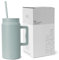 Simple Modern Thermobecher mit Strohhalm und Griff | Großer Isolierter Edelstahl-Wasserkrug | Geschenke für Frauen und Männer | Trek | 1480ml | Sea Glass Sage
