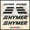 Kamiustore Adesivo Set Loghi “Hymer Logo” per Camper, Caravan, Roulotte e Barche - Vinile, PVC - Adesivi per Veicoli - Colore a Scelta