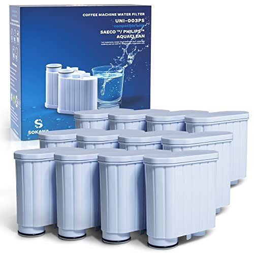 SOKANA 12 Filterpatronen Ersatz für AquaClean CA6903 CA6903/10 CA6903/22 LatteGo EP1200 EP2220 EP2220/10 EP2224/10 EP2231/40 Xelsis SM7581 Wasserfilter