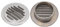 BigKing Air Ventilation Cover 304 Stainless Steel Flat Round Air Vent Grille Metal Cover Round Exhaust Duct Grill Cap for Kitchen and Bathroom(120mm)