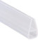maxant U Shape Shower Screen Door Glass Seal Strip, Rubber Edge Guard Strip Shower Door Sealing Tape Glass Protector Trim, Wet Room Floor Barrier Bath Screen Seal, 2M Shower Tray Sealing Strip (6mm)