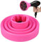 HAOMEEDUO Diffuseur Sèche-Cheveux en Silicone Diffuseur Cheveux Bouclés Couverture de Sèche-cheveux en Silicone Diffuseur Sèche-Cheveux Universel Pliable pour Diamètre de 1,6 à 1,8(Rose)