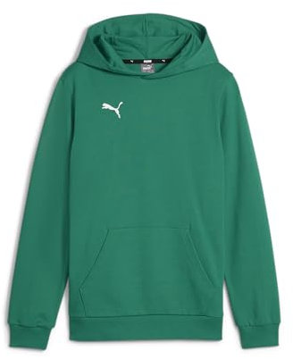 PUMA Jungen Teamgoal Casuals Hoody Jr Pullover, Sport Green-puma White, 152 EU