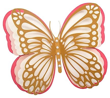 Toyvian Schmetterling Aufkleber Selbst-adhesive Dekorative Aufkleber 3d Ornament Für Hochzeit Home Office Decor