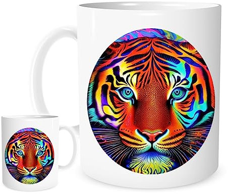 11OZ Tiger Head Design Mug for Tea and Coffee Big Cats