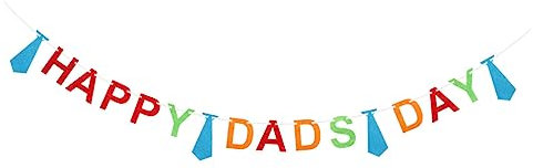 Gadpiparty Girlande Aus Vliesstoffmaterial Banner Für Vatertagsdekoration Herzlichen Glückwunsch Zum Vatertag Vatertagsgrüße Langlebige Und Wiederverwendbare Papiergirlande