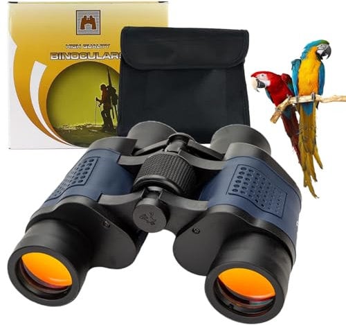 HQILRRA Ferngläser,Ferngläser für Erwachsene,Fernglas Erwachsene,Mit BAK4-Diamantlinse und FMC-Linse,Ideal für Outdoor Sportspiele Vogelbeobachtung Reisen Jagd Konzerte