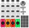 12 Pack 60ml Mini Glass Bottles with Lids, Small Fillable Glass Containers, Flasks with Funnel, Labels & Pen for Ginger Shots, Whisky, Water, Milk, Smoothies