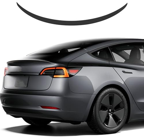 TOPABYTE Spoiler Original für Tesla Model Y Heckspoiler Flügellippe für Tesla 2020-2024 Model Y Zubehör ABS (Glänzend Schwarz)