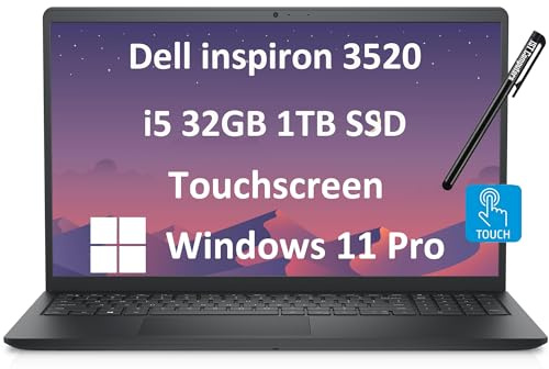 Dell Inspiron - Computer portatile touchscreen da 15,6, Intel i5-1155G7, 32 GB di RAM, SSD da 1 TB