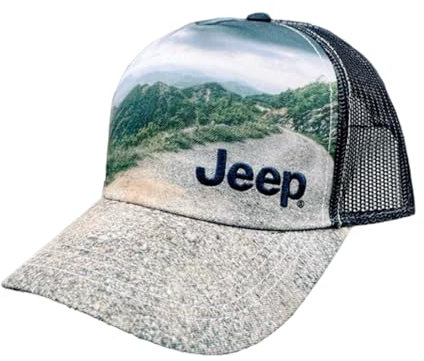 Jeep Trucker-Mütze mit Trail-Logo, Damen/Jugendgröße, Grün, Grün , Einheitsgr��e