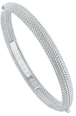 Ted Baker Dotett Dotty Bangle Bracelet For Women (Silver Tone/Plain Metal)