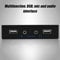 KIMISS USB 2.0 HD 3,5-Zoll-Diskettenlaufwerk mit Dual-USB-Schnittstelle, Mikrofon und Audiostecker für Schnelles Laden und Datenübertragung
