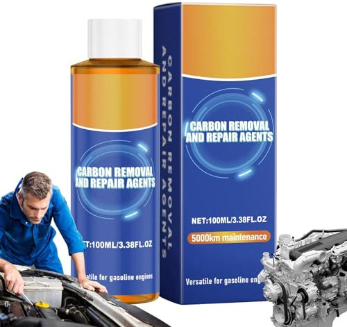 Agente de reparación de eliminación de carbono del motor,Limpiador de acumulación de carbono para motor de automóvil, Agente antidesgaste del motor Eliminador de carbonilla 100ml, Limpiador de motor c