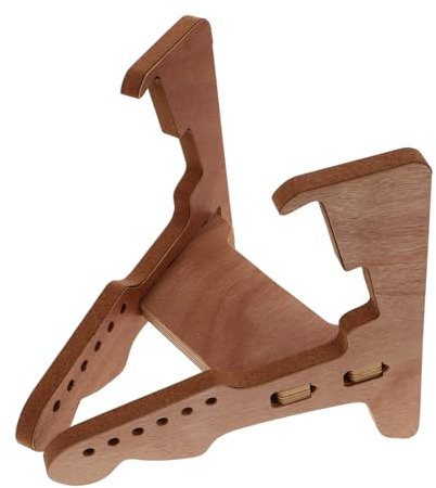 BESTonZON Support De Guitare Bois Support Vertical Pour Guitare Acoustique Électrique Violon Et Mandoline Design Élégant Et Économiseur Espace Pour Salle De Musique