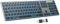 OMOTON Clavier sans Fil Métal, Bluetooth 2.4G Rétroéclairé Clavier, Rechargeable avec 2 Canaux Keyboard à Ciseaux AZERTY Français Ergonomique Silencieux pour PC/Mac/Windows (Noir)