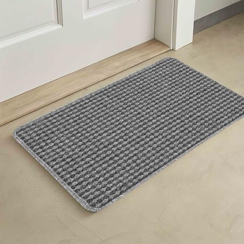 Rugs by Desire Eden Washable door mat Kitchen mat - Floor mat Door Dirt Trapper - Non Slip Door mats indoor - Grey, 40x60 cm