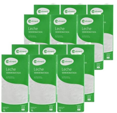 Leche semidesnatada Coaliment 1 litro pack 12 bricks
