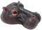 perfk Schwimmender Nilpferd-Kopf Teichdekoration - Realistische Gartenstatue aus Harz - Schwimmendes Tierköder-Ornament für Pool & Teich - Outdoor-Deko 18,5cm