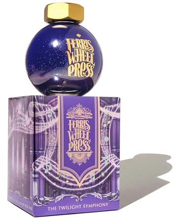 Ferris Wheel Press Ink, Ferritales Limited Edition, The Twilight Symphony, Indigo with Blue Shimmer, 85ml Fountain Pen Ink Bottle
