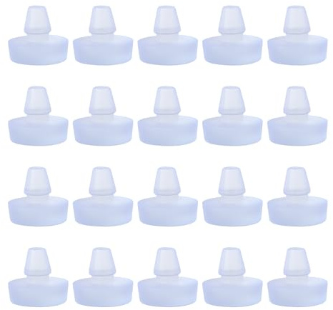 SG Store Lot de 30 pare-chocs de table en verre de 6,5 mm avec tige pour meubles et tables de patio à trou de 6,5 mm