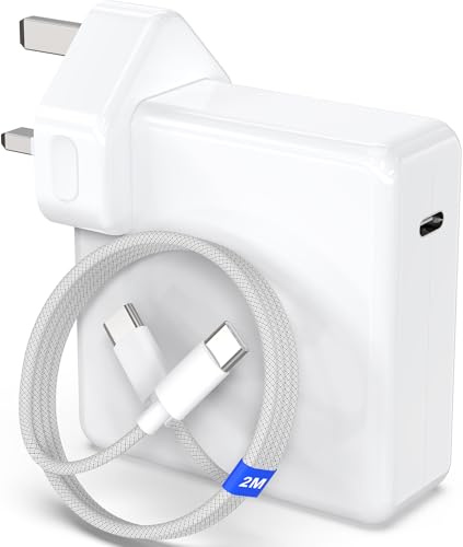 Mac Book Pro Charger 140W, USB C Super Fast Laptop Charger for MacBook Pro 16 15 14 13 Inch, MacBook Air M1 M2 M3, iPad Pro/Air, Type C with 2 Metre USB-C Cable (Mac Book Pro charger)
