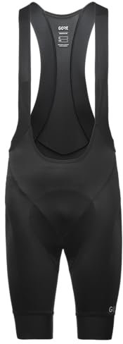 GORE WEAR Herren C5 Opti Trägerhose+ Kurze, Schwarz, XL EU
